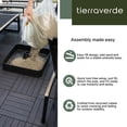thumbnail image 2 of Tierra Verde 19.5" x 6.5" H Square Umbrella Base, Easy-Fill Weatherproof Stand, Lattice, 2 of 11