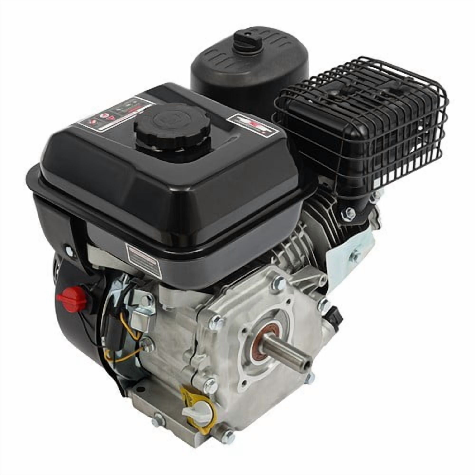 Gas Engine, 7.5HP Horizontal Shaft 4-Stroke Motor, 3600 RPM with 20mm Shaft – for Farm Machinery, Garden Equipment, Tillers & Power Generators