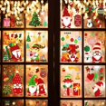 thumbnail image 1 of Nasjac Calcomanías Decorativas de Navidad, Pegatinas Adhesivos Ventanas de Navidad Impermeable, Papá Noel Duendes Navideños Decoración de Fiesta de Navidad(6 Hojas-182 Piezas/9 Hojas-195 Piezas) SHIRET Hogar, 1 of 2