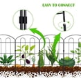 thumbnail image 2 of Iron Wire Decorative Garden Fence Outdoor 20 Pack, 2 of 5