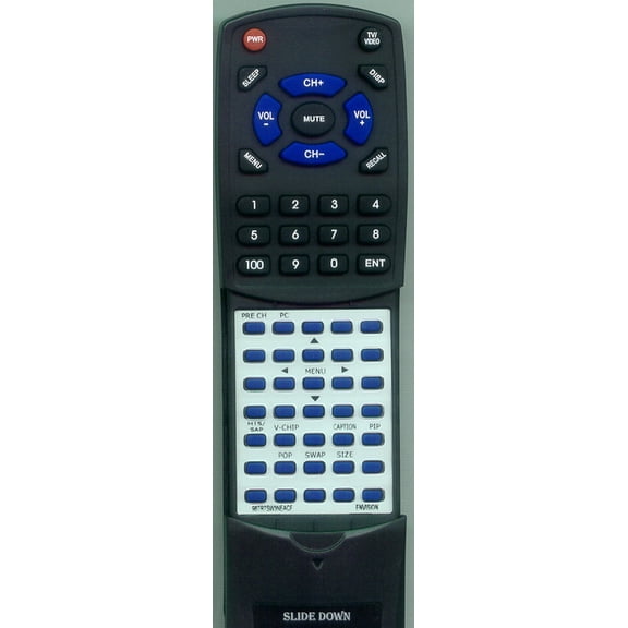 Replacement Remote for AOC 98TR7SW-3NE-ACF, RT98TR7SW3NEACF, 98TR7SW3NEACF, L27W431, L20W421, A20S431