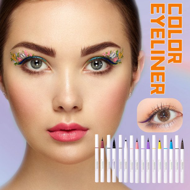 XWSHYW Lápiz de Ojos Delineador de Ojos Líquido Ligero para Sujetar El Maquillaje y Fácil de Colorear El Delineador de Ojos 3Ml
