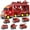 Red, variant on Toddlers Construction Toys for Kids 3-9 Year Old，5 in 1 Friction Power Vehicle Car for 3 4 5 6 7 Years Old Boys Girls，Carrier Truck Transport Toys for Christmas and Birthday Gifts