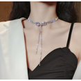 thumbnail image 1 of Gargantilla de cadena brillante multicapa Vintage para mujer, collar de Color plateado, colgante de cadena fina a la moda, regalo de joyería Tan Jianjun unisex, 1 of 2