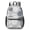 Geometric Flower and, variant on Geometric Flower and Daisy Gray 17" School Backpacks for Teens,Waterproof Oxford Fabric,S-Shape Padded Straps for School,Travel,Hiking,Camping