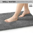thumbnail image 5 of Yafa Home Fashion 2 Piece Solid Microfiber Soft Bathroom Rug Set, Non-Slip TPR Backing, 5 of 6