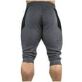 thumbnail image 4 of Generic Men's Cotton Casual Shorts 3/4 Jogger Capri Pants Breathable Below Knee Short Pants with Three Pockets, 4 of 4