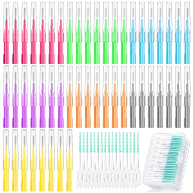 Cepillos interdentales Zopeal, 250 piezas, limpiadores dentales para brackets