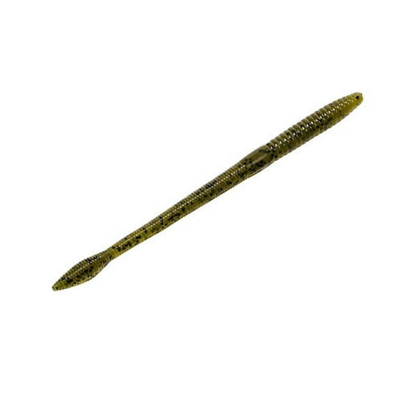 Strike King Finesse Worm 5'' Green Pumpkin 15pk