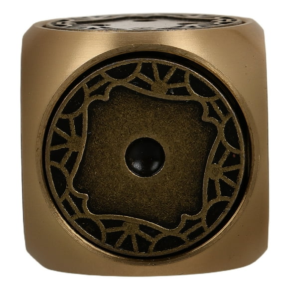 Miangastore Exquisite Retro Brass Dice Set For Board Games And Collectors Hand-Polished 6-Sided Metal Dice For Creative Gaming Brass Dice For Table Board Games
