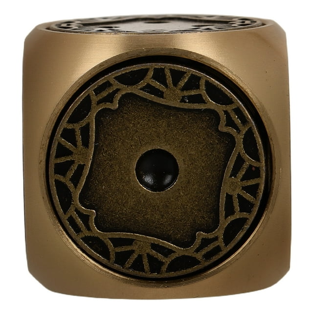 Dados de latón vintage únicos para juegos de mesa Dados de latón macizo de 6 caras para entusiastas de los juegos de mesa Mini dados de latón Dados de latón en miniatura