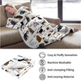 thumbnail image 5 of Cute Cat Blanket for Mens Womens, Ultra Soft Adults Cat Throw Blanket for Cat Lovers, Lightweight Cozy Cat Gifts Blanket for Christmas Thanksgiving Bed Couch Sofa 60x80in, 5 of 6
