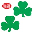 thumbnail image 3 of Green Printed Shamrock Cutouts, 5", Pack of 48, 3 of 5