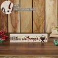 thumbnail image 4 of Born In A Manger Block Sign 3x13, 4 of 5