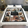 thumbnail image 3 of Custom Photo Blanket for Couples, Personalized Fleece Throw Blankets, Flannel Picture Blanket, Gifts for Husband/Wife/Girlfriend/Boyfriend, Birthday Valentines 30" W x 40" L, 3 of 6