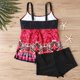 thumbnail image 5 of Traje de baño tankini de verano para mujer, talla grande, estampado, bikini dividido, traje de baño de dos piezas para mujer, trajes de baño tankini para mujer, traje de baño de 2 piezas para mujer, t, 5 of 6