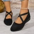 thumbnail image 6 of Xucatan Lace Up Square Toe Ballet Flats for Women Cross Strap Flat Shoe Cute Bow Slip On Mary Jane Flats Casual Ballerina Shoes Gift, 6 of 8