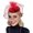 Red, variant on Fascinator Hats for Women Party Veil Fancy Pillbox Hat 20s 50s