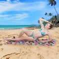 thumbnail image 6 of Coolnut Macarons Parisien Microfiber Beach Towel Absorbent Bath Towel Quick Dry Portable Travel Towel for Gym Yoga Swim- 71x31in Washcloth Gift, 6 of 7