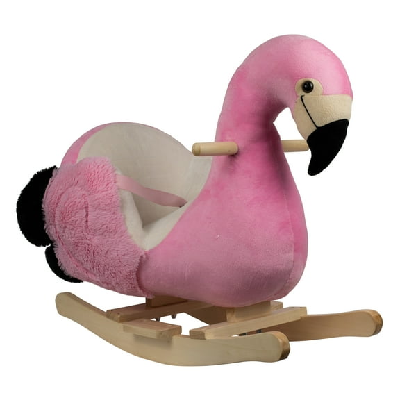 Ponyland Flamingo Rocking Chair for Infants and Toddlers - Plush Toy with Safety Features