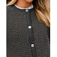 thumbnail image 6 of PRETTYGARDEN Women's Faux Fur Coat Fall Fuzzy Fleece Button up Shearling Cropped Jackets Winter Trendy Outerwear, 6 of 8