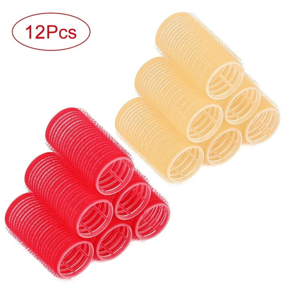 Small Size Hair Rollers Curlers Self Grip Holding Rollers Hairdressing Curlers Hair Design Sticky Cling Style For DIY Or Hair Salon (Color May Random  25mm/1" 12PCS)