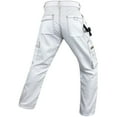 thumbnail image 4 of Notus Men's Work Utility & Safety Pants Reinforced Cordura Knee Tactical Pants Utility Tools Holster Pockets workwear pants White 32-34, 4 of 7