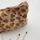 thumbnail image 3 of Bolso de Cosméticos Likrtyny Bolsa de Cosméticos de Pana Beige Organizador de Labiales Florales 26 * 18 * 5 cm, 3 of 7
