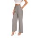 thumbnail image 1 of Pantalones anchos FUNYYZO pantalones de negocios de cintura alta para mujer, 1 of 6
