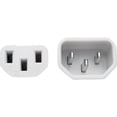 thumbnail image 3 of Tripp Lite 3ft Heavy-Duty Power Extension Cord (IEC-320-C14 to 320-C13), White, 3 of 5