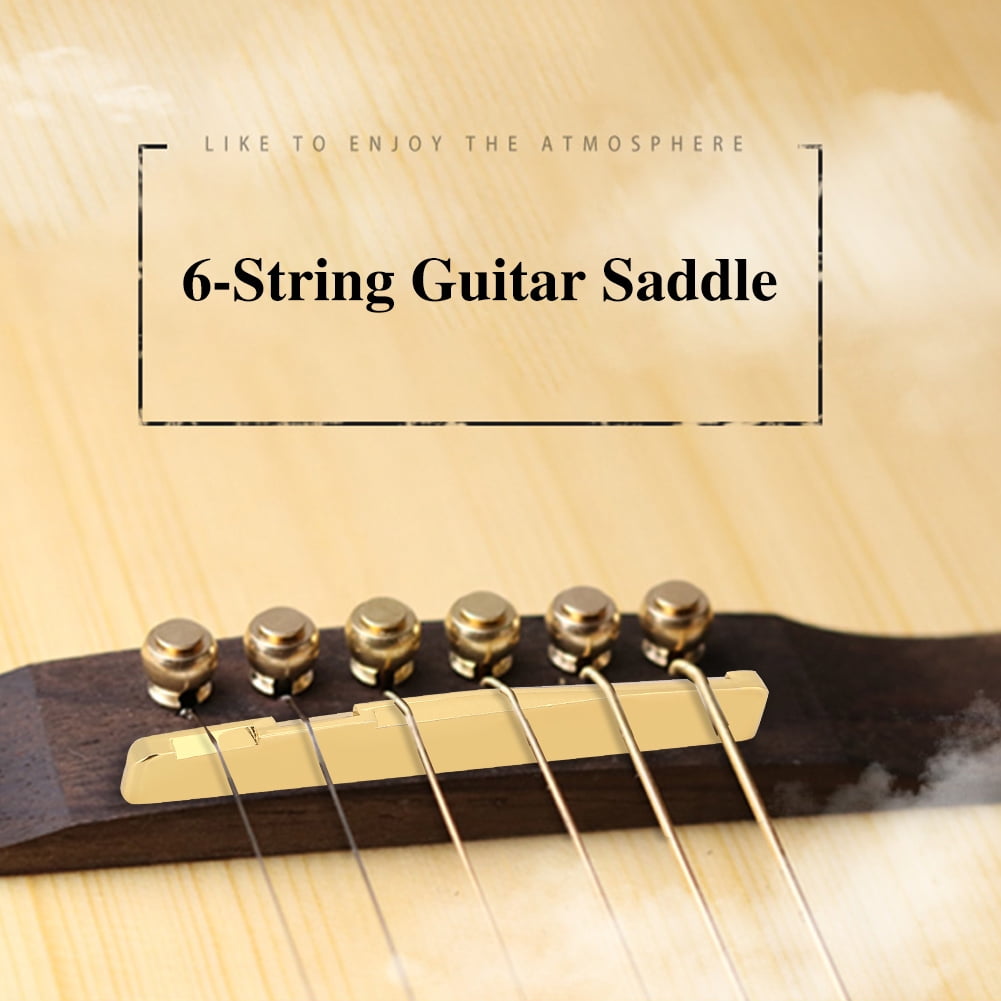 Fugacal Convenient Guitar Parts, Acoustic Guitar Saddle, For 6 String Guitar  Instrument - Walmart.com