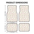 thumbnail image 2 of Salouo Rose Flowers for Car Floor Mat Set of 4–Car Carpet Mats - Car Mats with Anti-Slip Backing & Driver Heel Pad Universal Fit for Cars, Trucks, SUVs, and Vans, 2 of 6