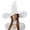 White-standard, variant on VZQI Women’s Large Witch Hat, Halloween Velvet Wizard Hat with Ruched Tulle Design for Costume Party Cosplay Dress Up