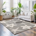 thumbnail image 3 of Area Rugs 2.7'x5', Grey Starfish Coastal Carpet Runner Indoor Outdoor Rugs Home Decor Aesthetic, Nautical Summer Ocean Abstract Art Non Slip Mats Washable Accent Rug for Living Room Bedroom, 3 of 8