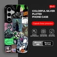 thumbnail image 3 of Funda para teléfono B-Beetlejuice 2, funda para S25, funda para teléfono IMD colorida, funda plateada adecuada para Amsung Galaxy S24 S23 S22 S21 S20 Plus U, 3 of 5