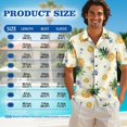 thumbnail image 6 of Yuyamidu Couples Vacation Outfits Matching Sets Mens Hawaiian Button Down Shirt Womens Sundress Summmer Short Sleeve Henley Shirts for Men and Women Matching Hawaiian Outfits Man L, 6 of 6