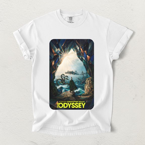 CLOTEX The Odyssey Movie by Christopher Nolan T-Shirt - Aesthetic Greek Mythology Graphic Tee, Cinema Film Lover Shirt, Unisex Apparel, Black S