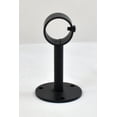thumbnail image 3 of Urbanest Ceiling & Wall Drapery Sconce Bracket – Heavy‑Duty Decorative Curtain Rod Holder, Fits 1" or 7/8″ Rods, Cast‑Metal Loop Design, Black, 3 of 3