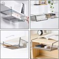 thumbnail image 2 of Artrylin Metal Under Shelf Storage Basket Storage Organizer for Kitchen, Bathroom, Office, Pantry Baskets Wire Shelf for Kitchen Cabinets, Black, 2 of 7