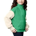 thumbnail image 5 of Girls Half Zip Sweatshirt Quarter Zip Pullover Sweatshirts Fall Clothes for Teen Girls Off The Shoulder Sweater, 5 of 6