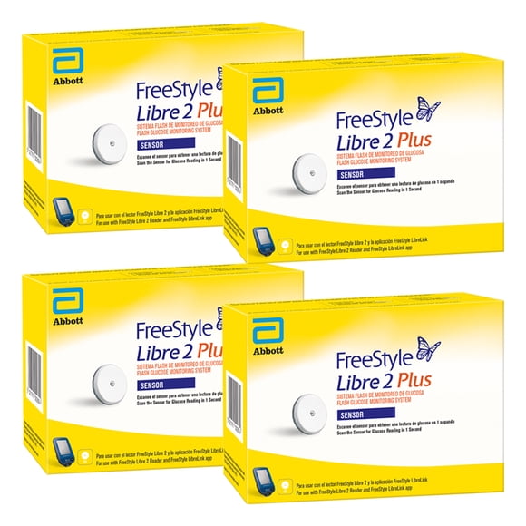 Kit De 4 Sensores FreeStyle Libre 2 Plus Para Monitoreo De Glucosa
