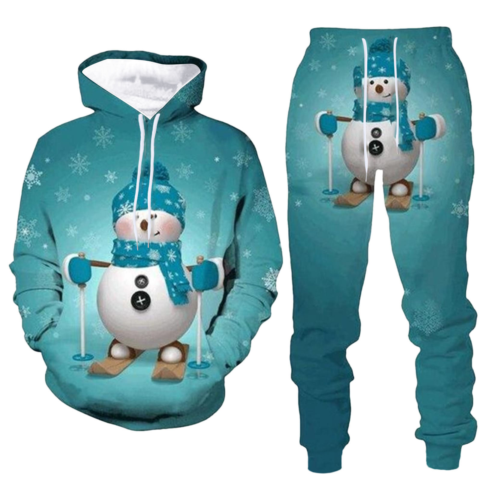 Costume De Noël Pour Homme - Veste + Pantalon + Gilet, Coupe Ajustée, Imprimés Festifs, Tissu Brillant