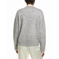 thumbnail image 2 of Endless Rose womens  Contrast Neck Tie Sweater, xs, Grey, 2 of 3