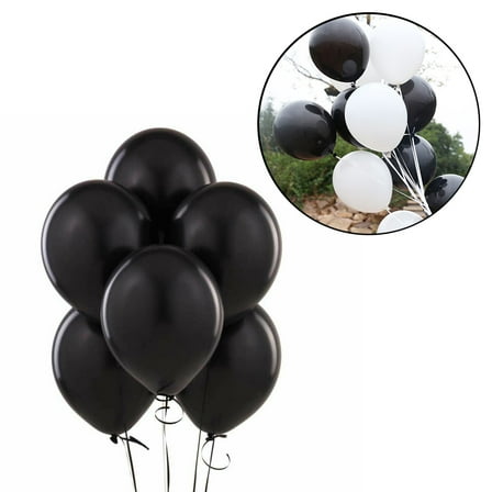 Raindrops Heavy Duty Latex Balloons 12 Pcs for Baby Shower and Wedding Decorations Black