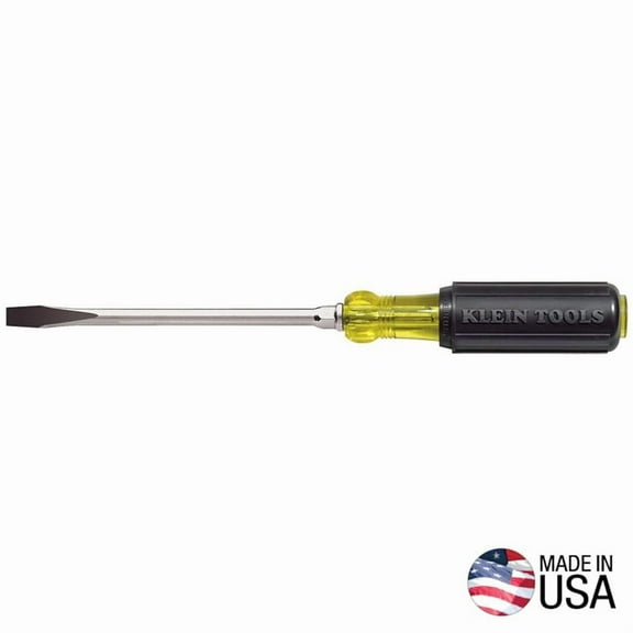 Klein Tools 5/16" Keystone Tip Heavy-Duty Round Shank Screwdriver, 6"