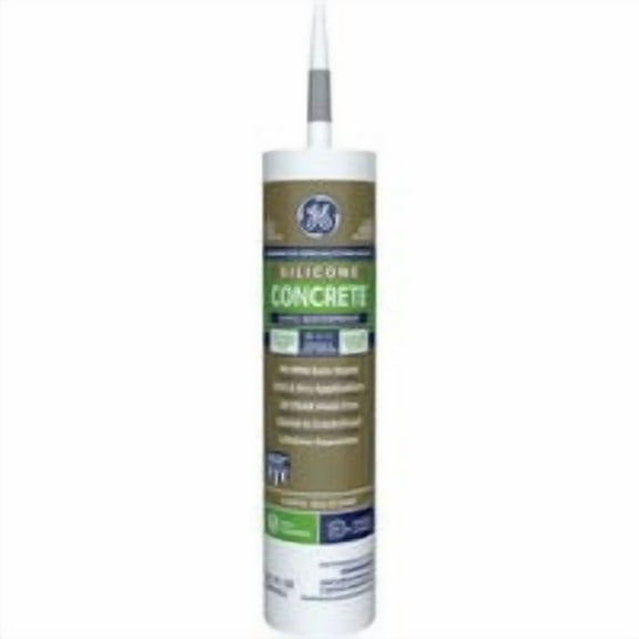 General Electric Silicone Concrete Silicone Caulk Cartridge, Ge5020, Light Gray, 10.1 oz.