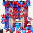 thumbnail image 1 of Kit de arco con forma de globo FANGBBO para decoración de fiesta de cumpleaños con temática de araña, 1 of 6