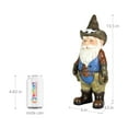 thumbnail image 4 of Exhart Bronco Billy Cowboy Gnome Garden Statue, 6 by 13.5 inches, Resin, Multicolor, 4 of 7