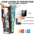 thumbnail image 7 of 30oz Halloween Ghosts Pumpkins and Stars Tumblers Stainless Steel Tumbler with Lid and Straw,Vacuum Insulated Double Wall Travel Tumbler Cups Mug with Cleaning Brush for Coffee,Tea, 7 of 7