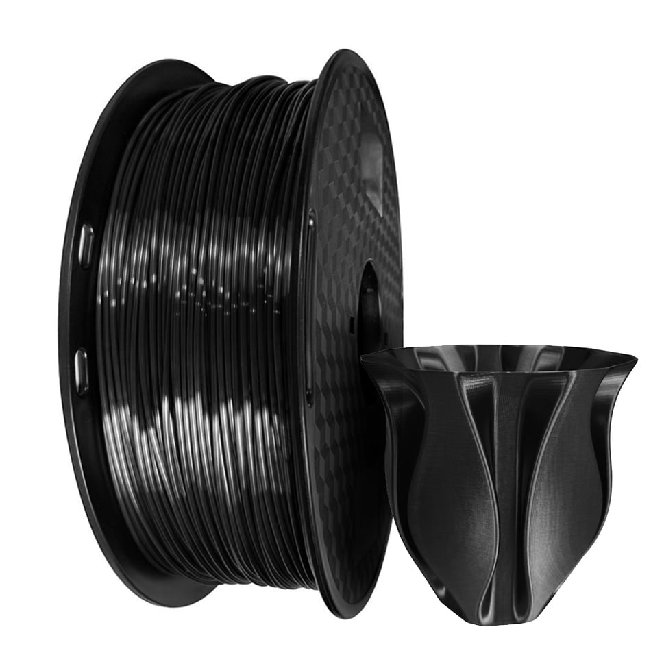 3D Printer Filament Silk PLA 1.75m 1KG with Spool Copper Black Blue White Printing Material 3d Filaments